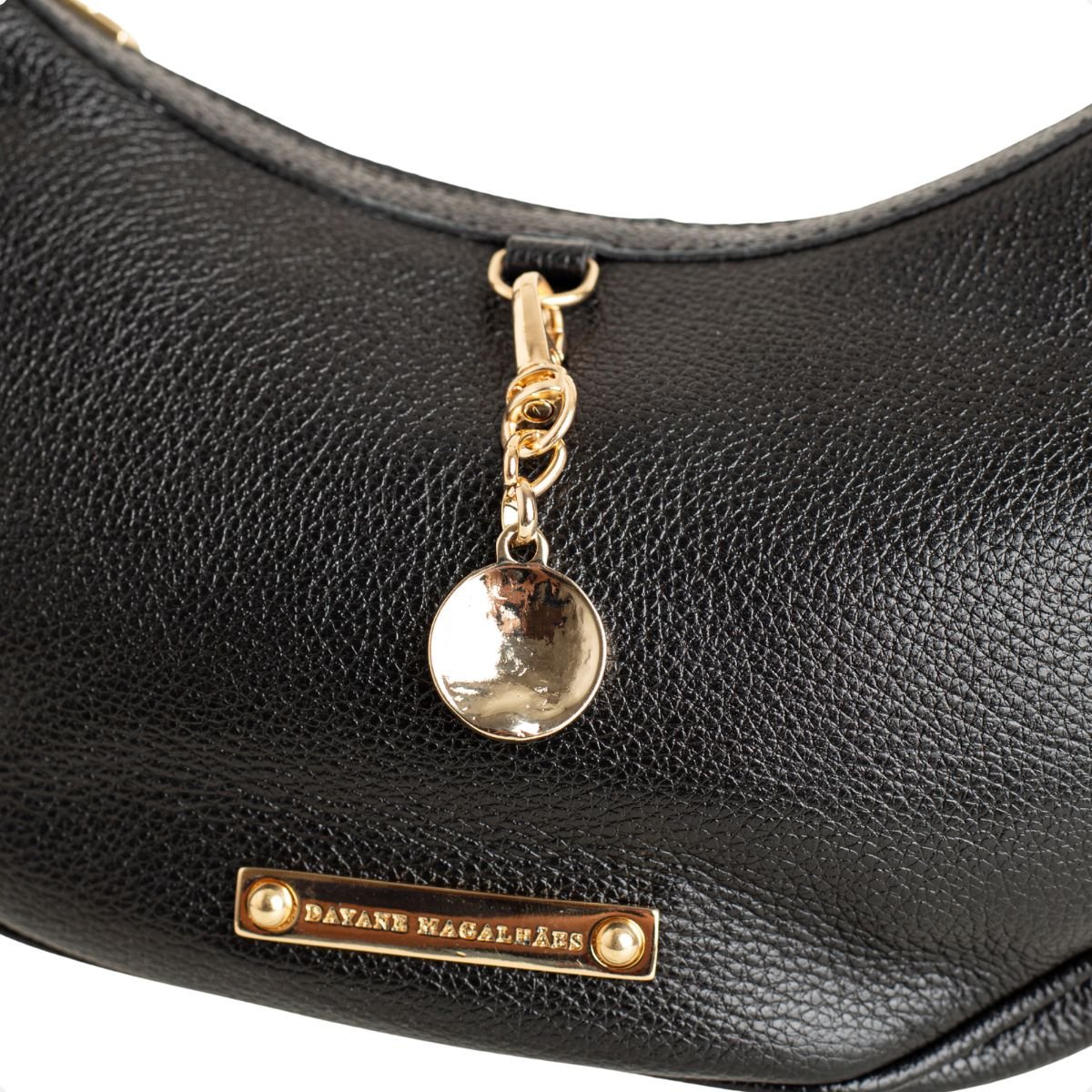 Bolsa Hobo Dm Luna Preta Preto 3