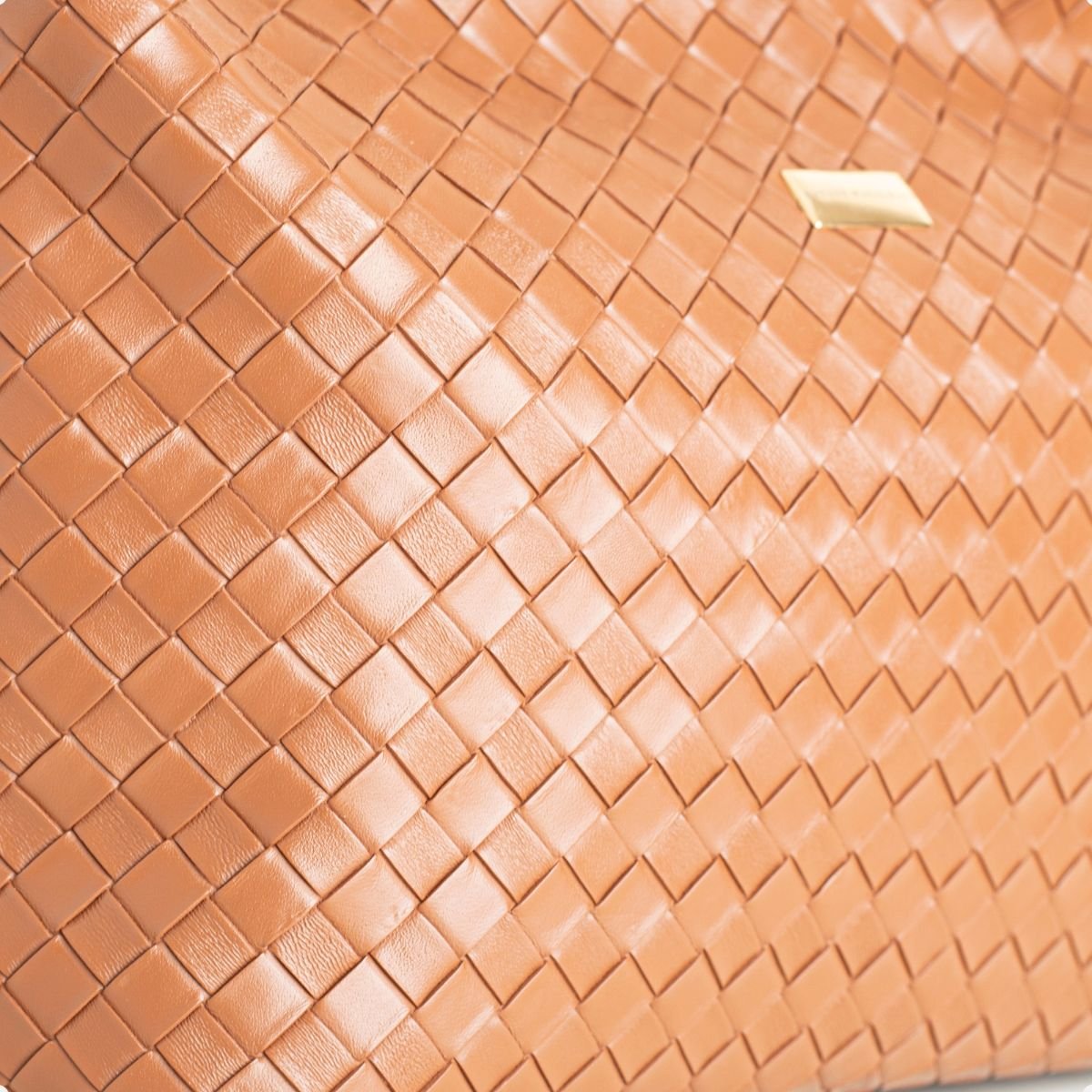 Bolsa Shoulder Dm Trama Caramelo Marrom 7