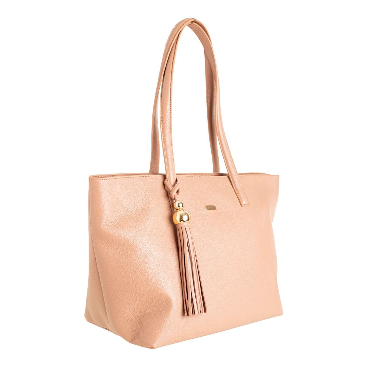 Bolsa Tote Dm Tassel Nude Bege 2