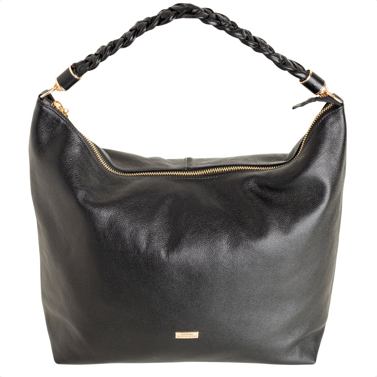 Bolsa Hobo Dm Soft Preta Preto 6