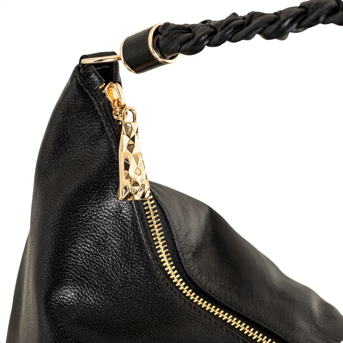 Bolsa Hobo Dm Soft Preta Preto 7