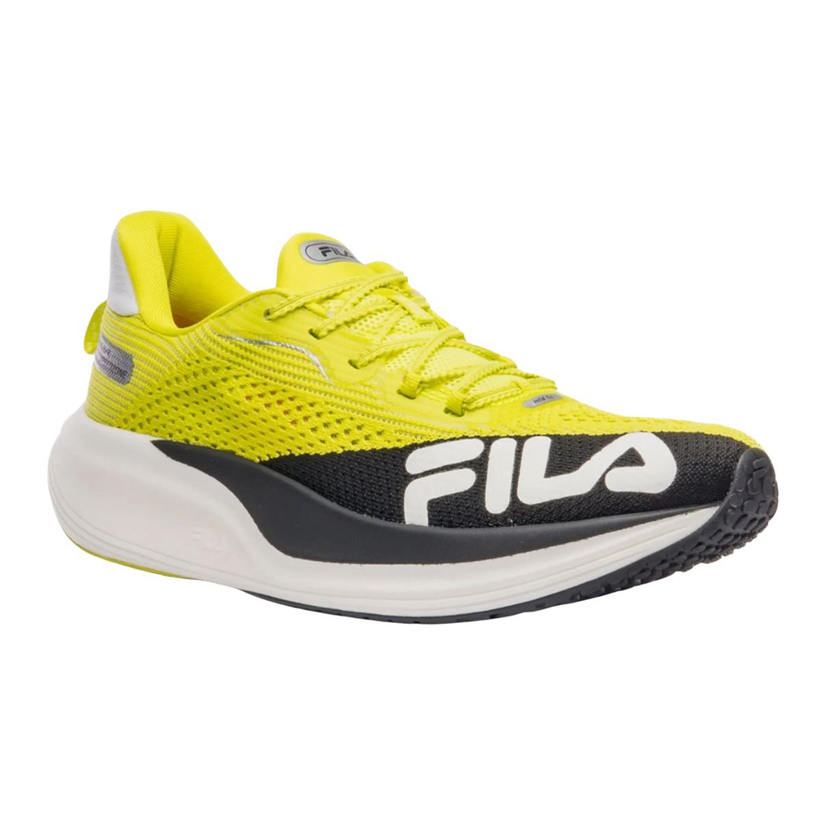 Tenis Running Masculino Fila Racer Speedzone Limão/Preto 2