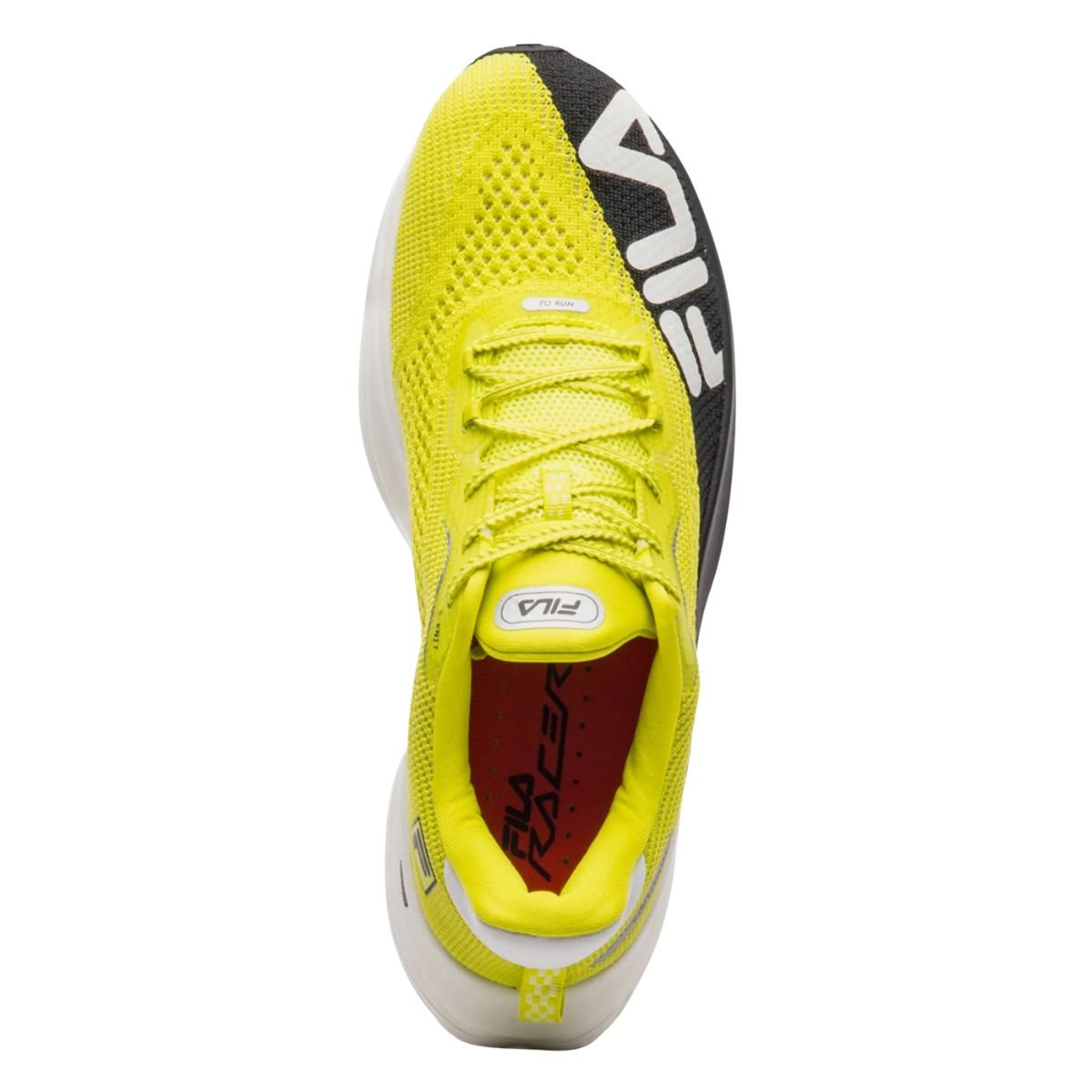 Tenis Running Masculino Fila Racer Speedzone Limão/Preto 5