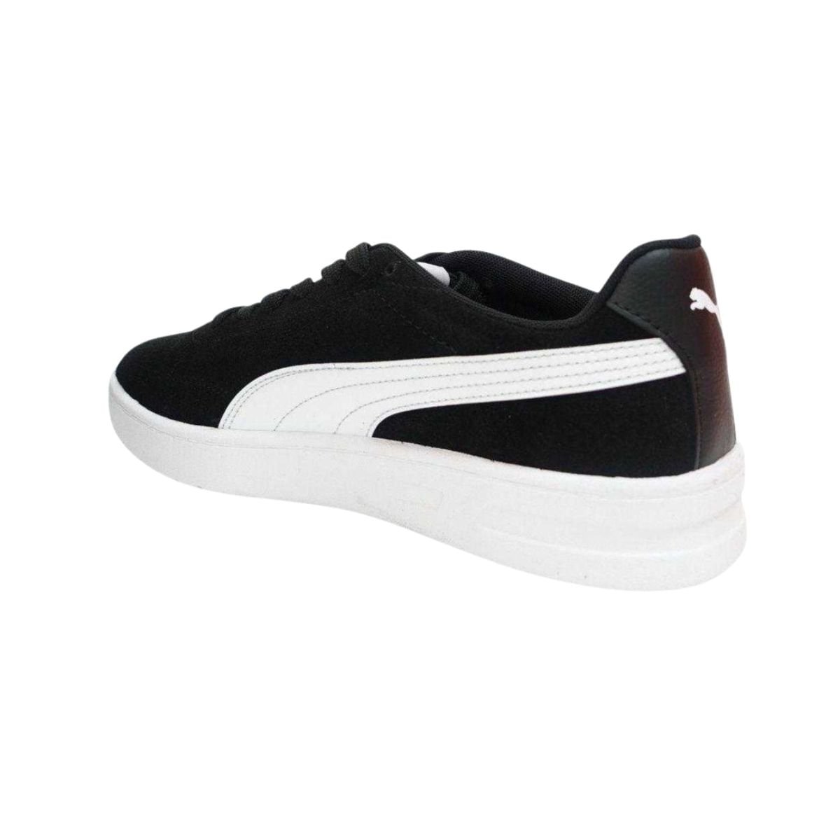 Tênis Casual Masculino Puma Court Classic Clean Sd Preto Preto/Branco 5