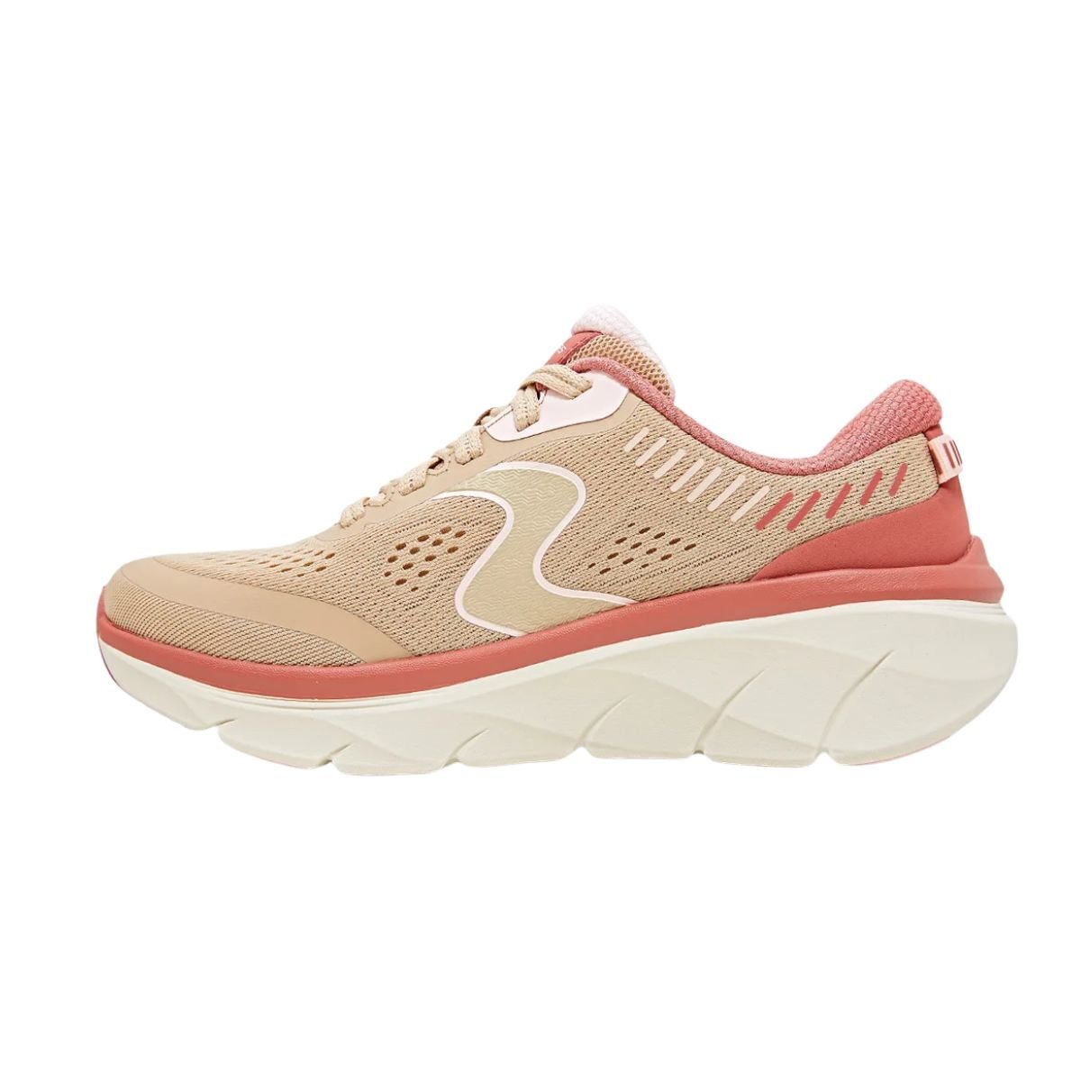 Tênis Corrida Feminino Skechers De Lux Walker 2.0 Rosa Bege/Rosa 4