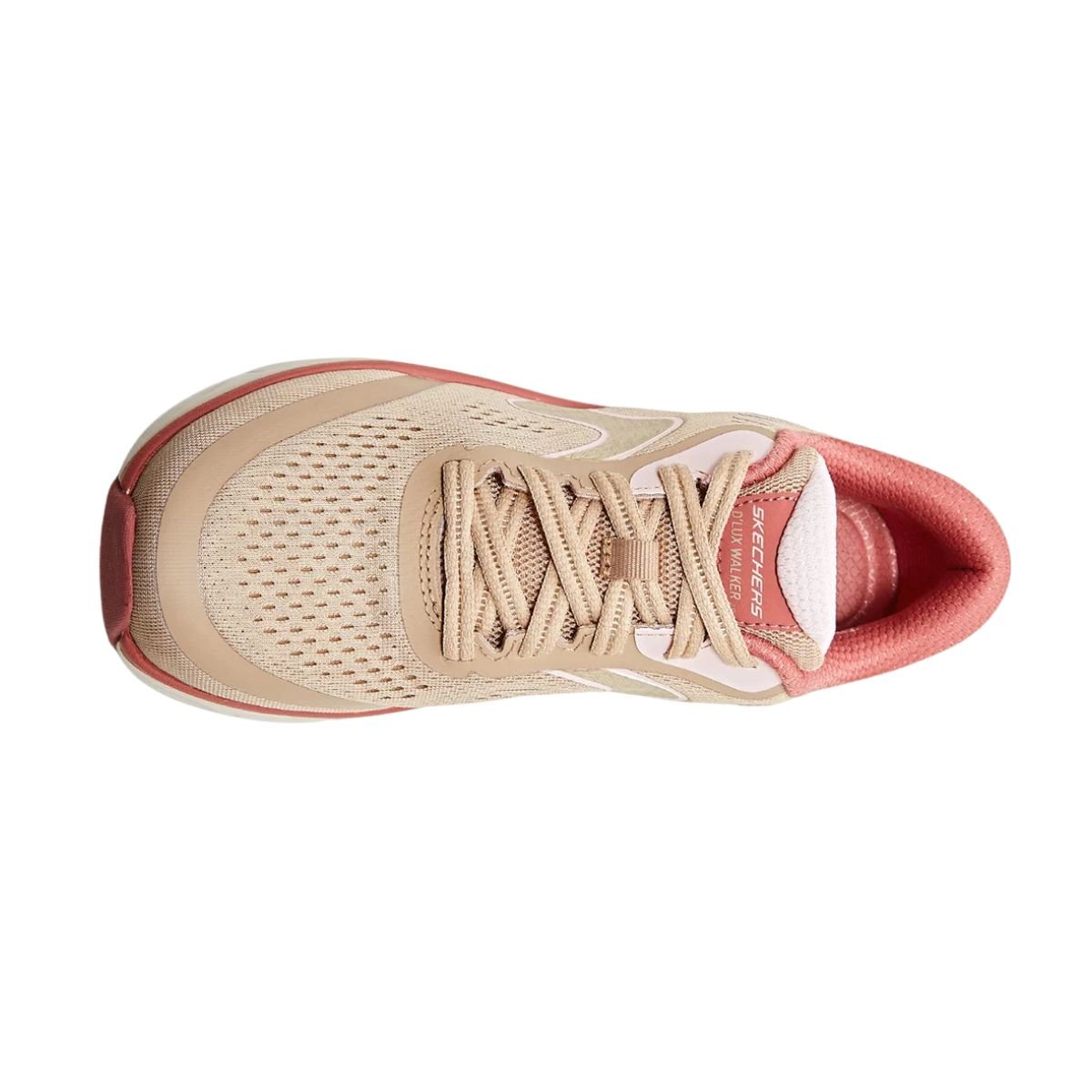 Tênis Corrida Feminino Skechers De Lux Walker 2.0 Rosa Bege/Rosa 6