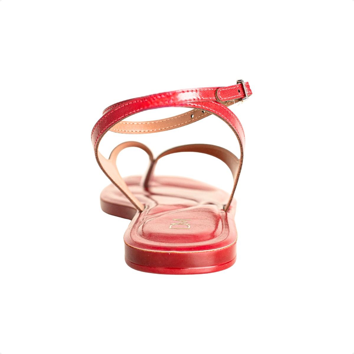 Sandalia Fem Rasteira Dm  3055.1181- Vermelho 4