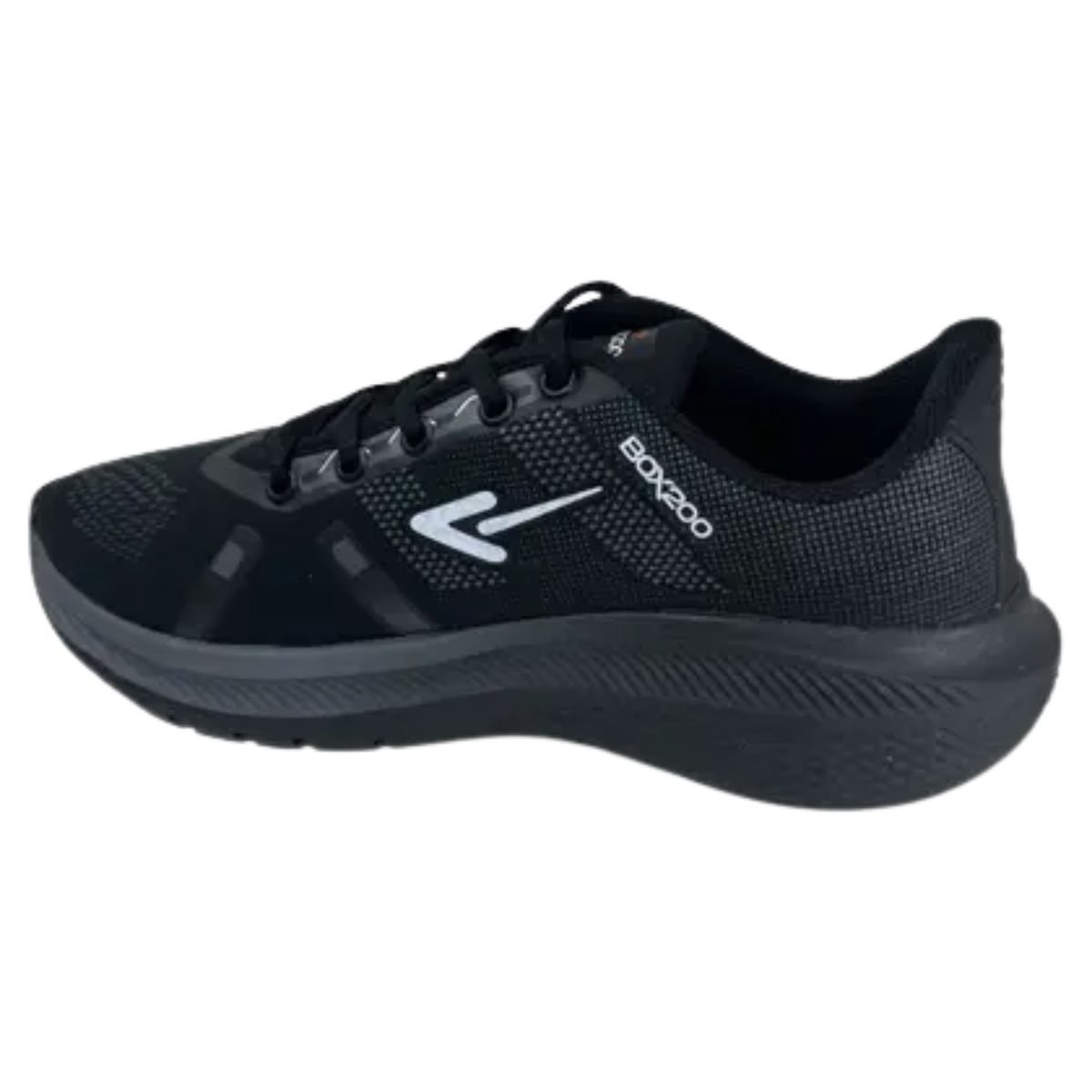 Tênis Corrida Masculino Box 200 Preto Preto 5