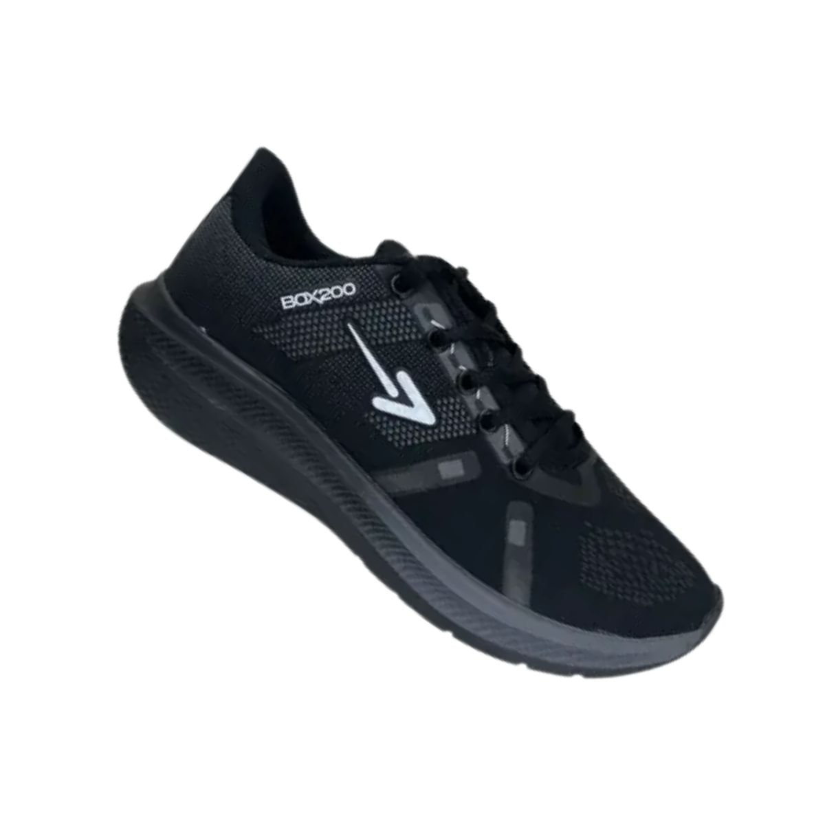 Tênis Corrida Masculino Box 200 Preto Preto 6