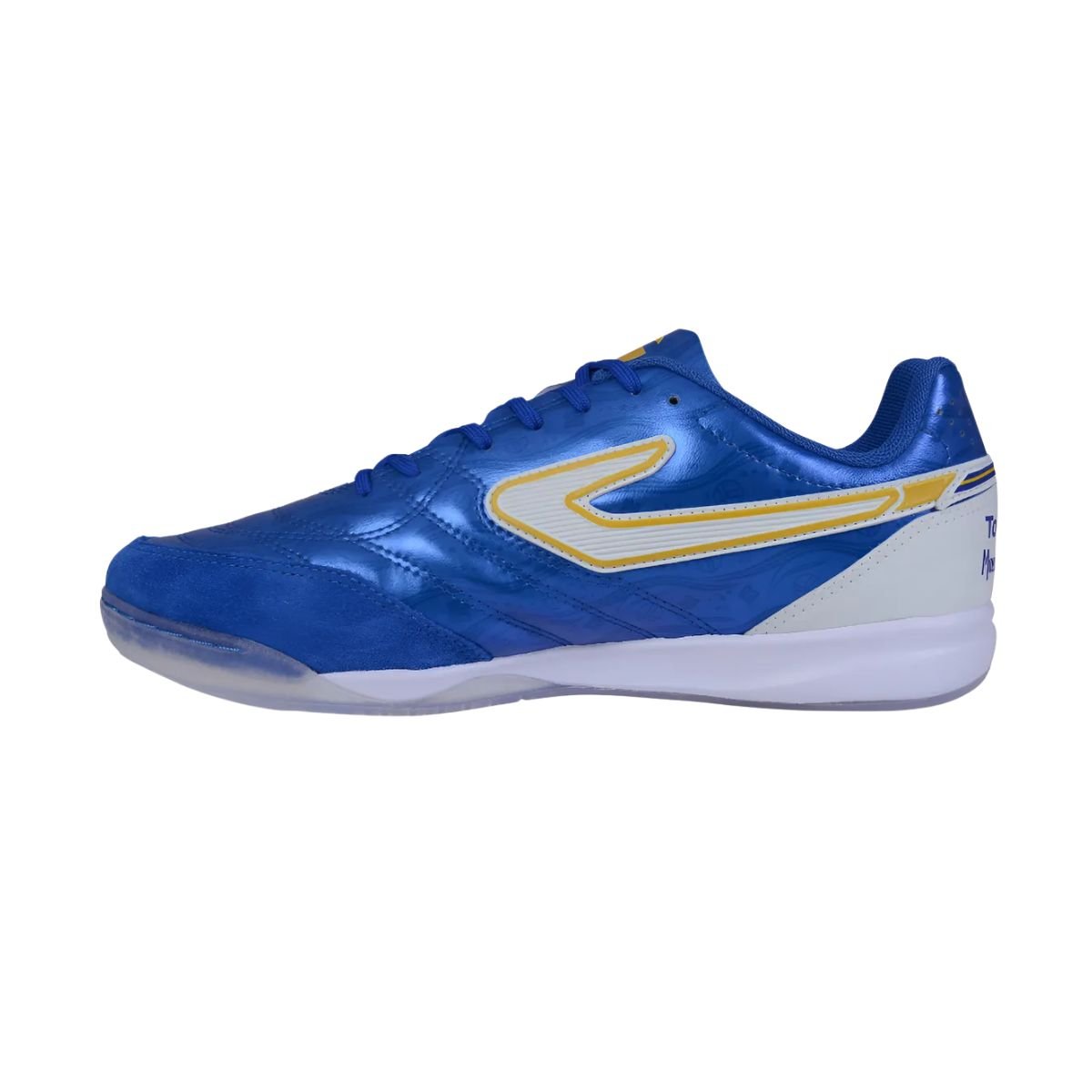 Chuteira Indoor Masculina Topper Maestro Club V Azul Azul/Branco/Amarelo 4