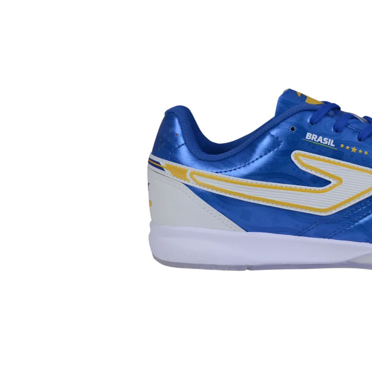 Chuteira Indoor Masculina Topper Maestro Club V Azul Azul/Branco/Amarelo 7