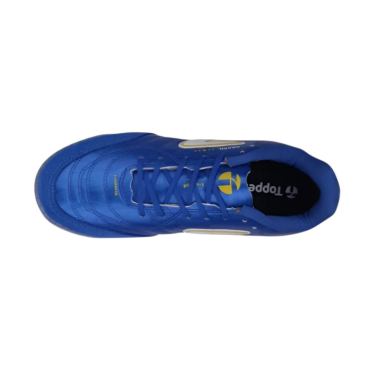 Chuteira Indoor Masculina Topper Maestro Club V Azul Azul/Branco/Amarelo 5