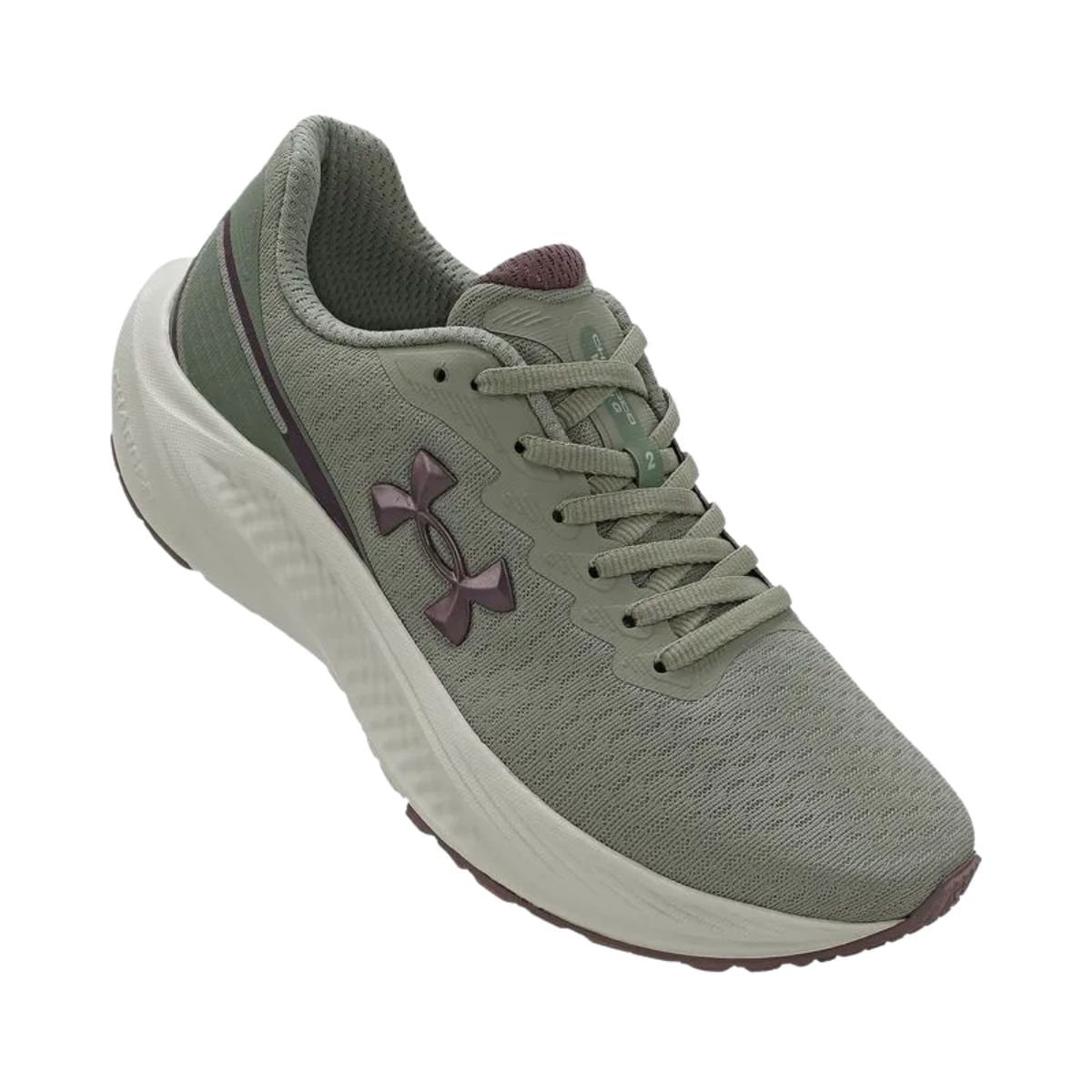 Tênis Corrida Feminino Under Armour Wing 2 Verde Verde/Roxo 2