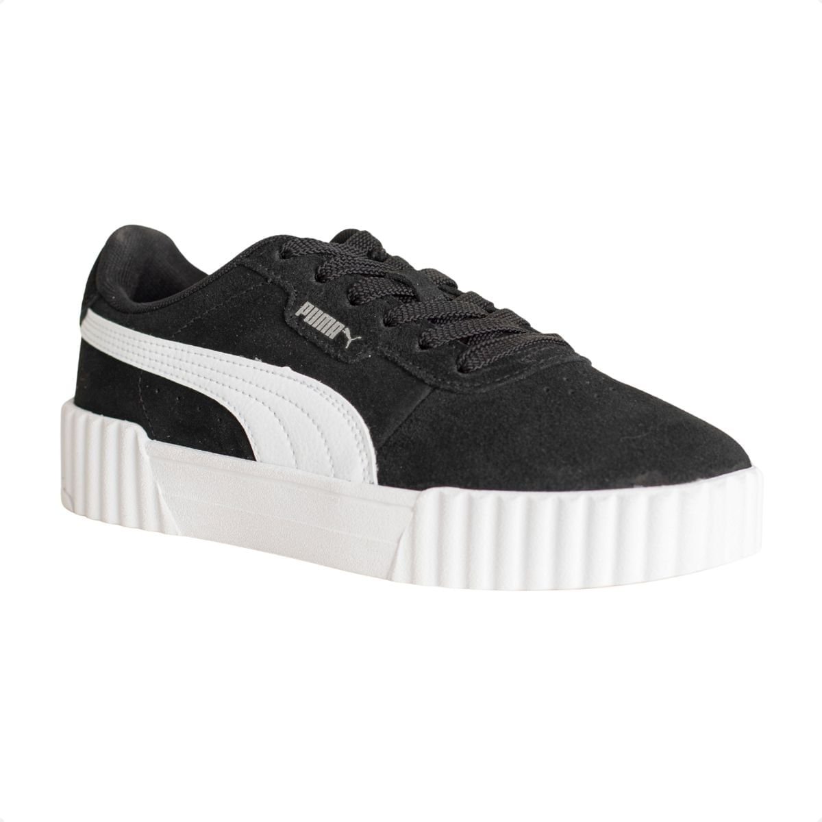 Tenis Casual Feminino Casual Puma Carina 3.0 Sd Bdp Preto/Branco 2