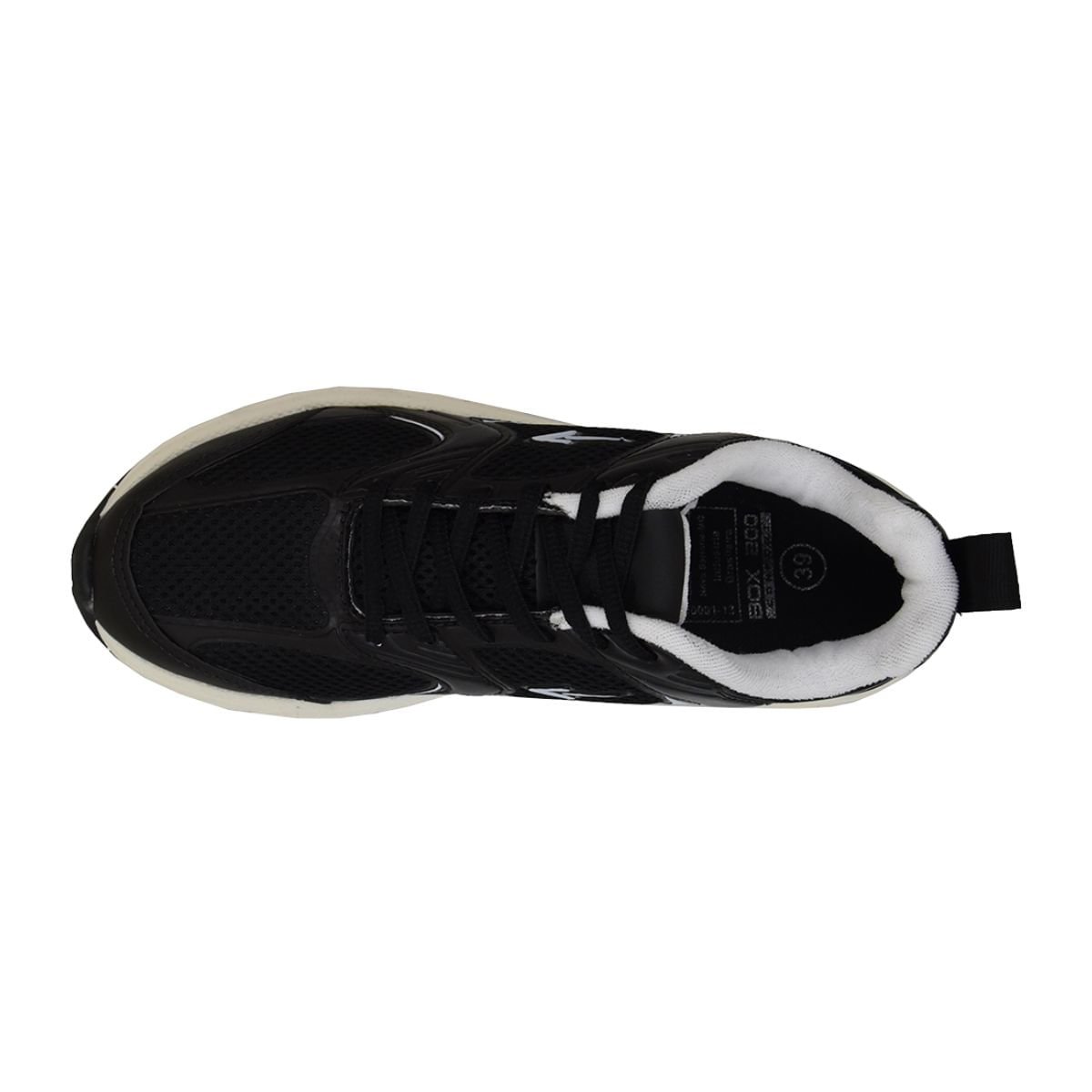 Tênis Running Infantil Box 200 Preto Preto/Branco 6