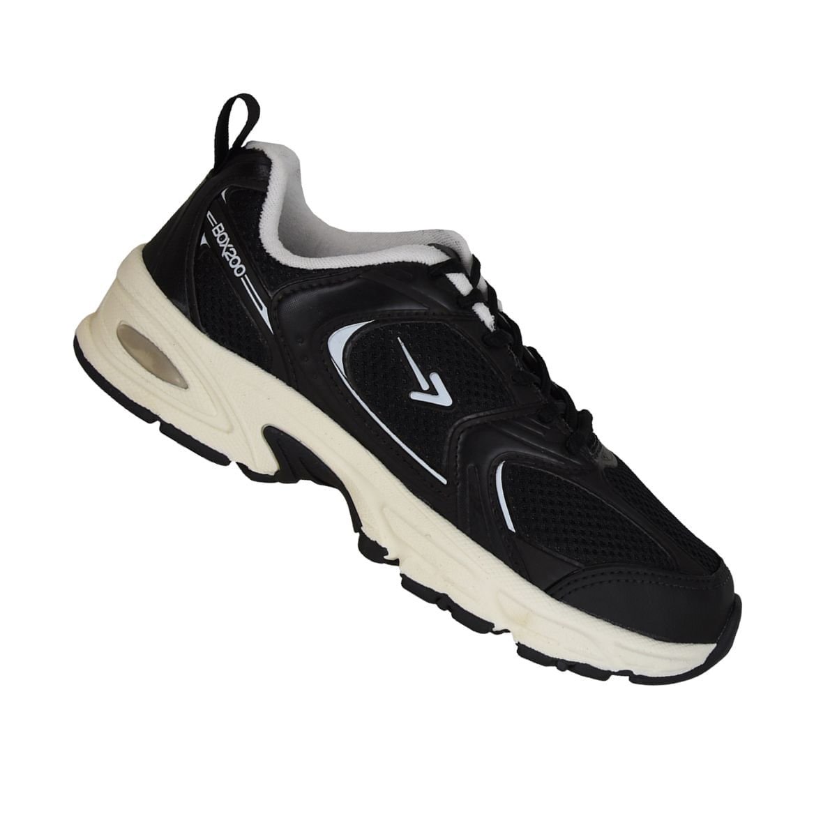 Tênis Running Infantil Box 200 Preto Preto/Branco 7