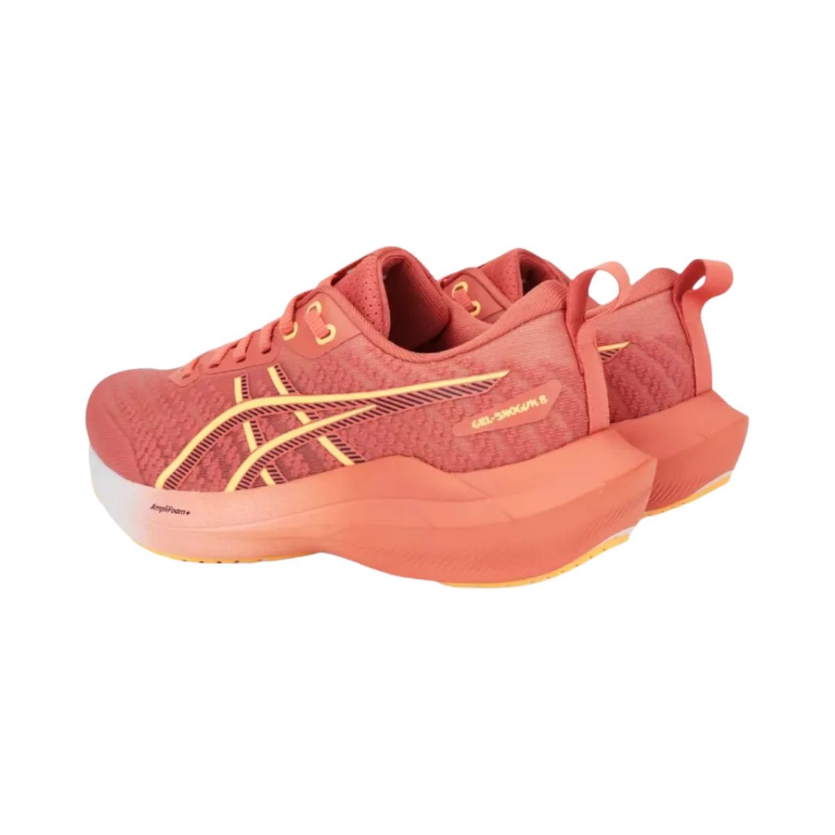 Tênis Running Feminino Asics Gel-Shogun 8 Laranja Salmão/Amarelo 5