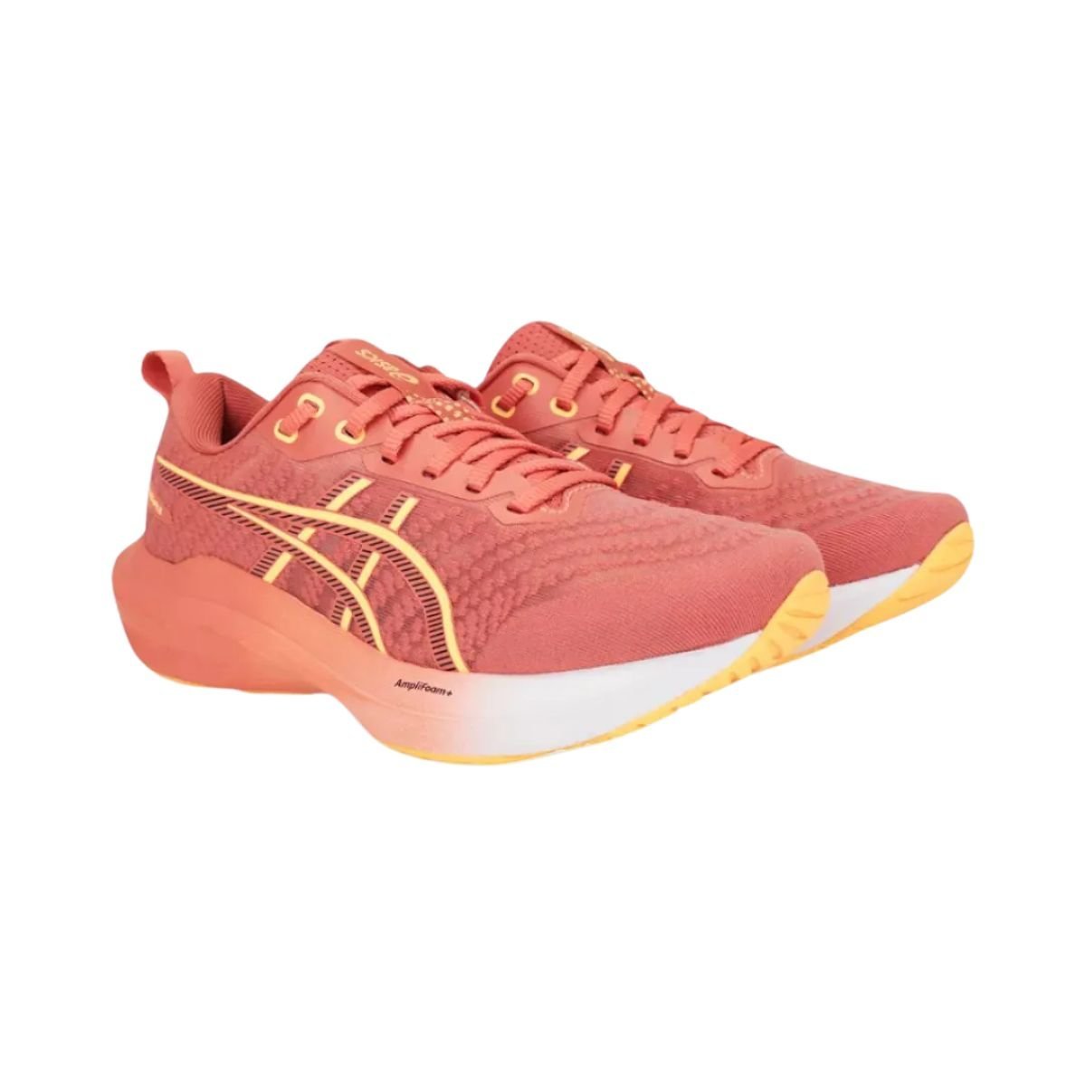 Tênis Running Feminino Asics Gel-Shogun 8 Laranja Salmão/Amarelo 2