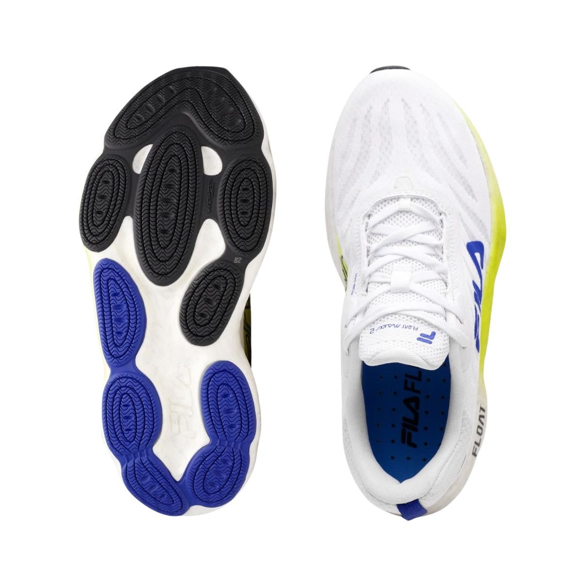 Tênis Running Masculino Fila Float Maxxi 2 Branco Branco/Azul/Amarelo 3