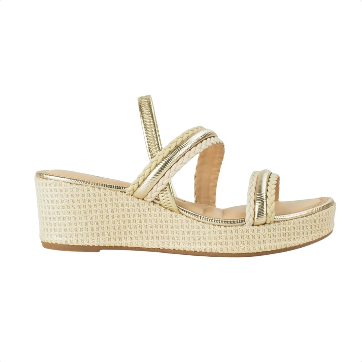 Sandália Feminina Anabela Dakota Creme