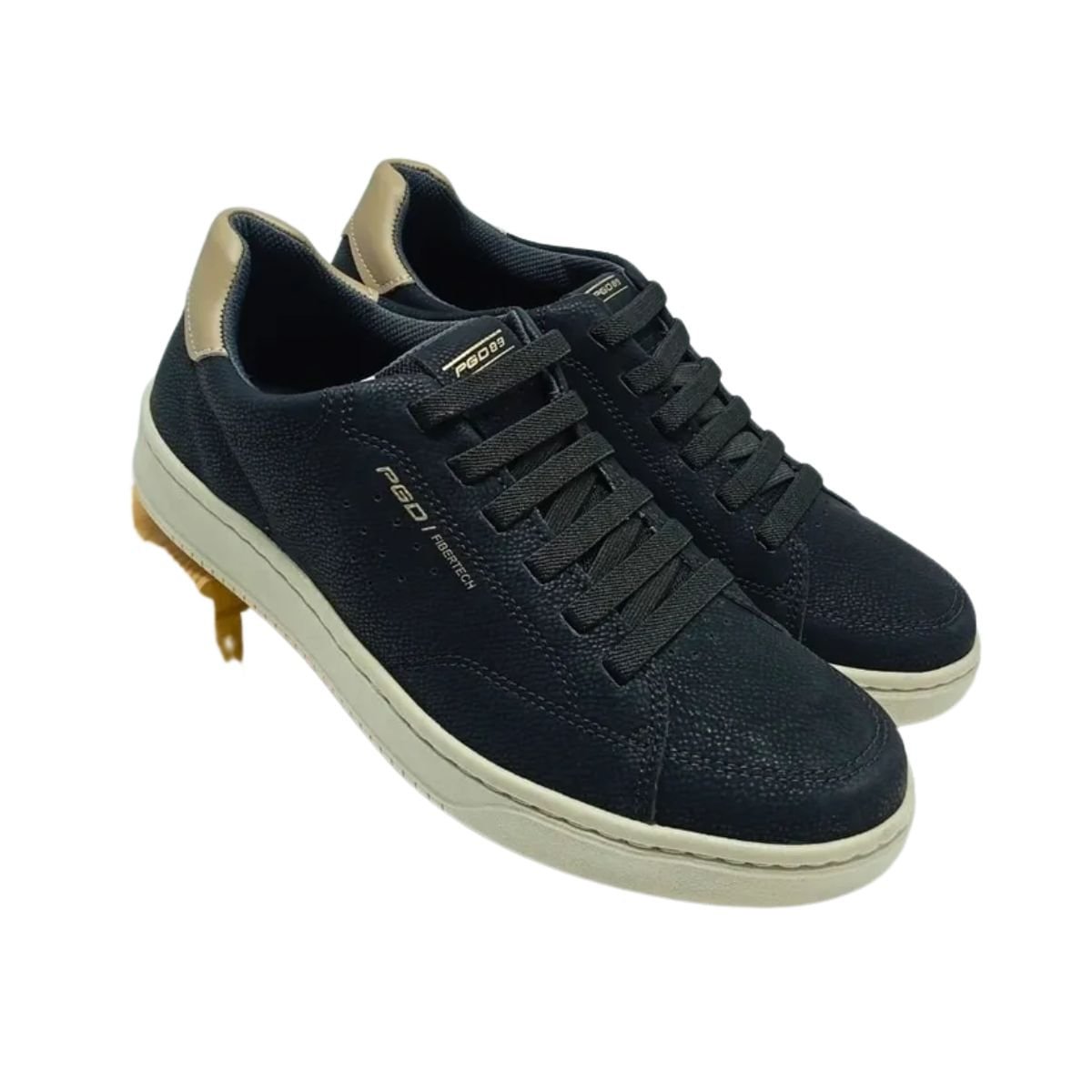 Sapatênis Masculino Em Microfibra Pegada Preto Preto 3