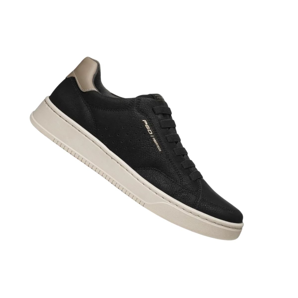 Sapatênis Masculino Em Microfibra Pegada Preto Preto 7