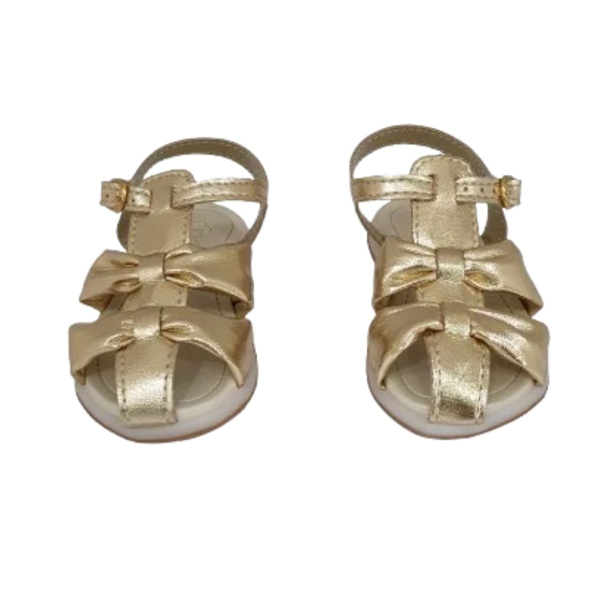 Sandália Infantil Rasteira Kidy Baby Equilibrio Dourada Dourado 2