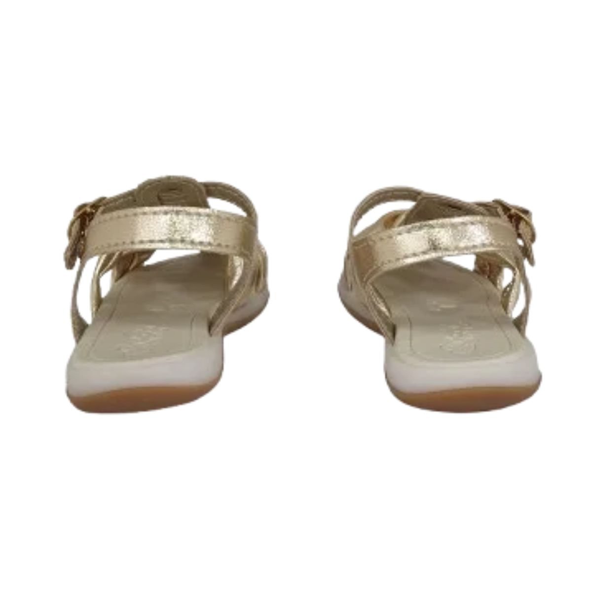 Sandália Infantil Rasteira Kidy Baby Equilibrio Dourada Dourado 5