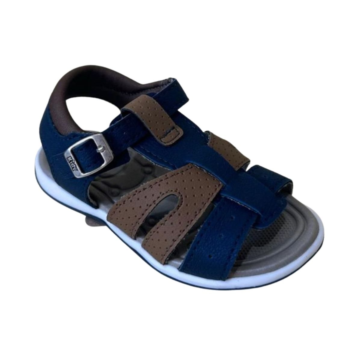 Sandália Infantil Papete Kidy Azul Marinho/Caramelo 2