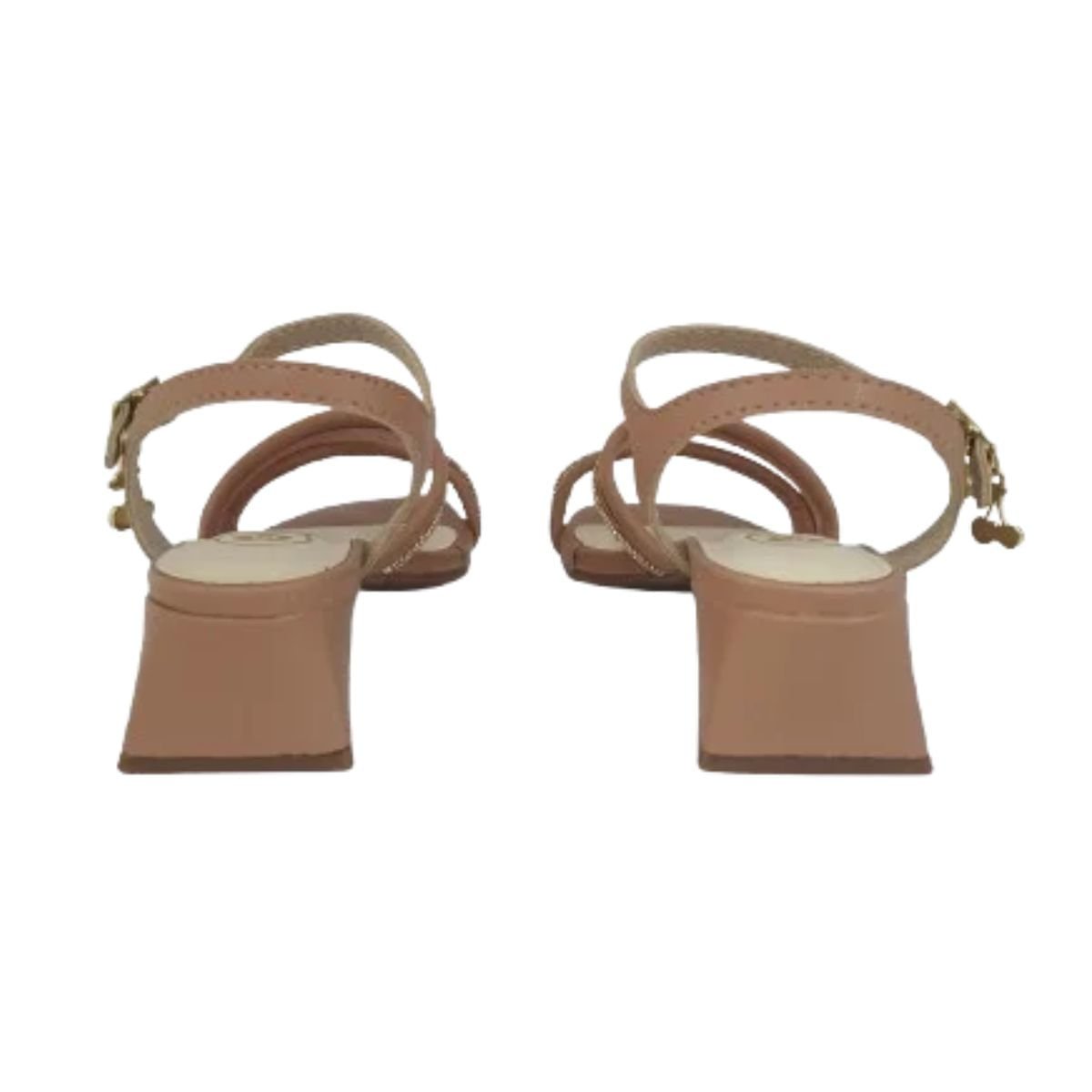 Sandália Infantil Salto Médio Grosso Molekinha Nude Nude 5