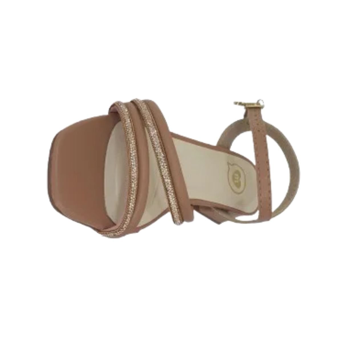 Sandália Infantil Salto Médio Grosso Molekinha Nude Nude 6