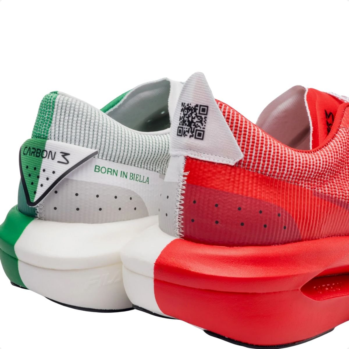 Tenis Running Masc Fila Racer Carbon 3 Branco/Vermelho/Verde 4