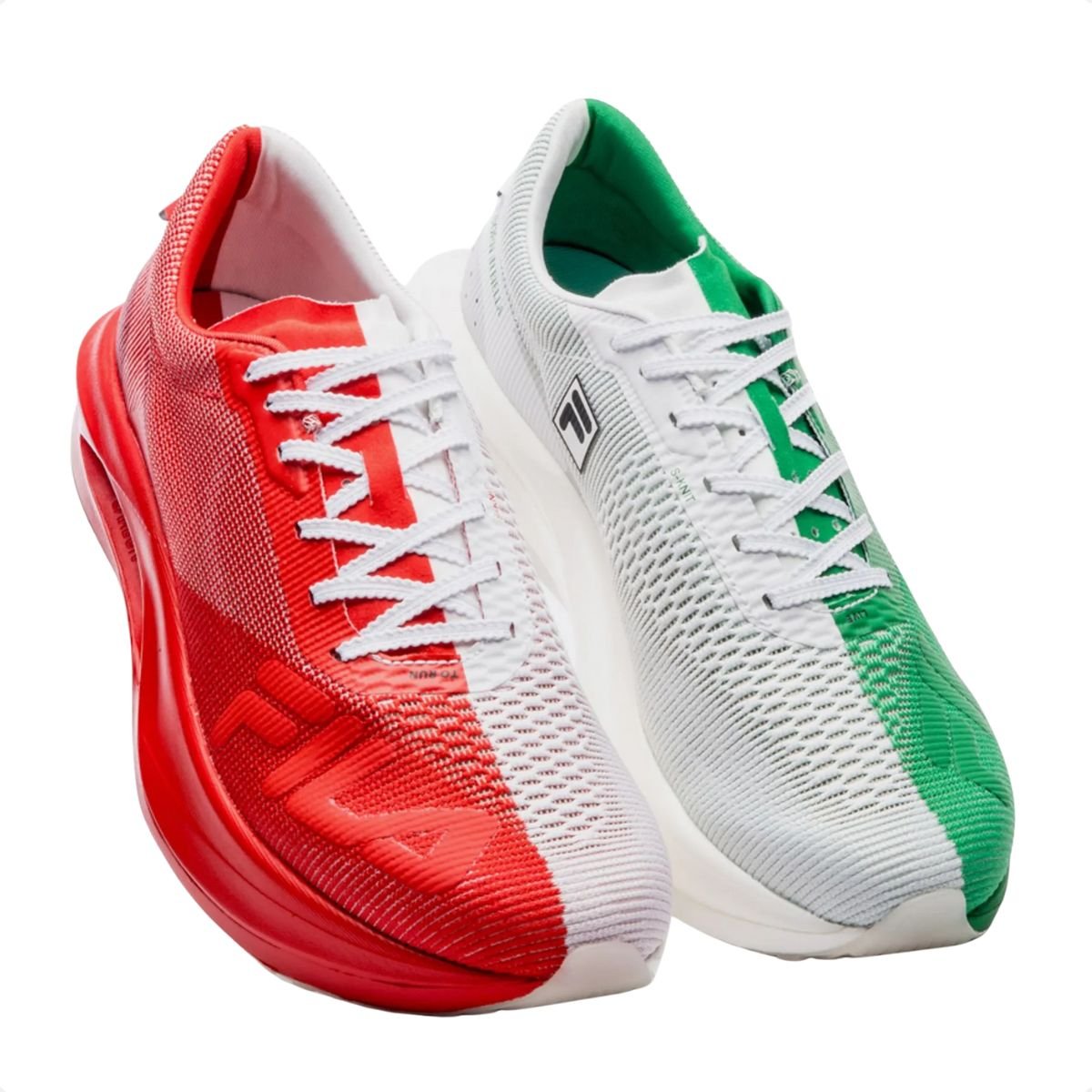 Tenis Running Masc Fila Racer Carbon 3 Branco/Vermelho/Verde 6