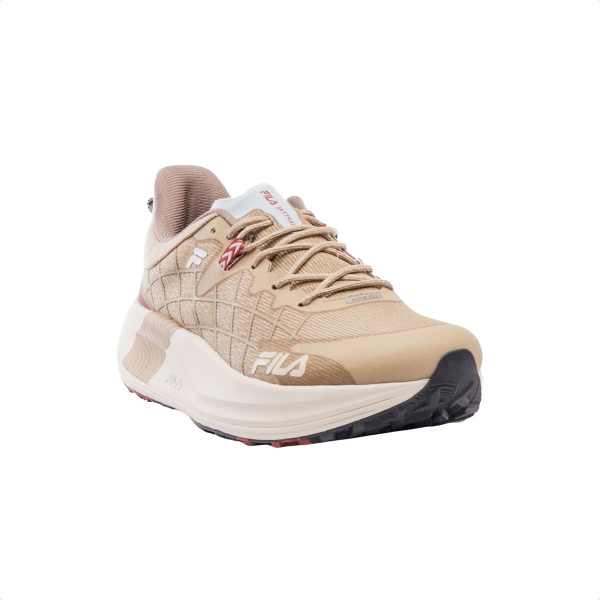 Tênis Fila Racer Skytrail Feminino Bege Bege 2