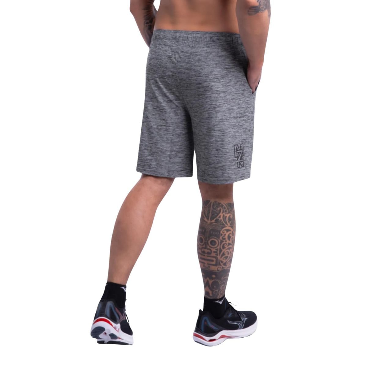 Bermuda Masculina Curta Mizuno Soul Fit Cinza Cinza 5