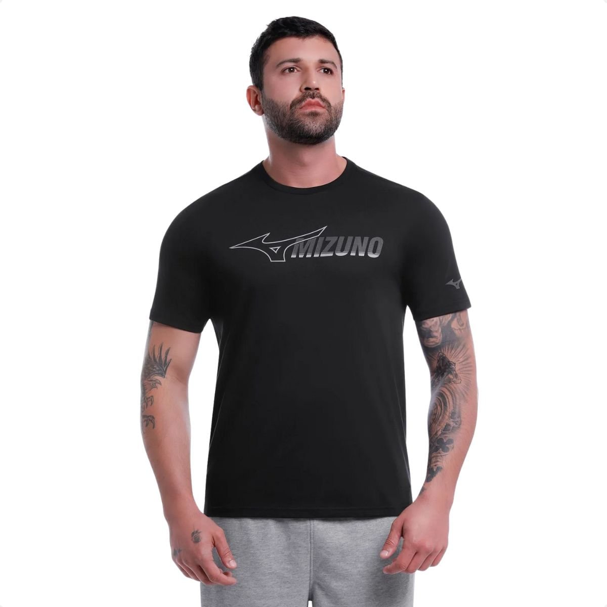 Camiseta Masculina Mizuno Stamp 2 Preta