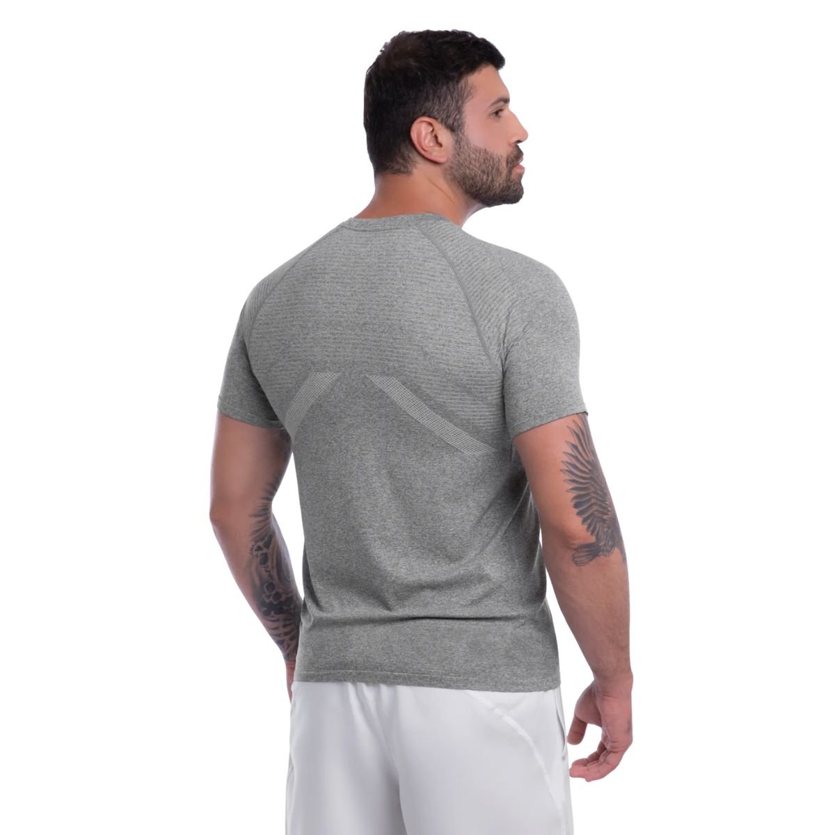 Camiseta Masculina Mizuno Fit 4 New Cinza Cinza 4