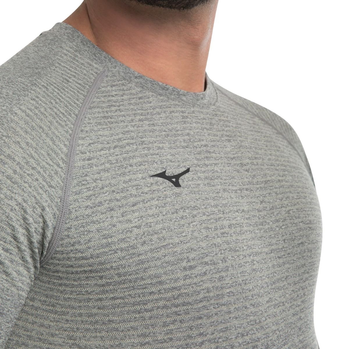 Camiseta Masculina Mizuno Fit 4 New Cinza Cinza 5