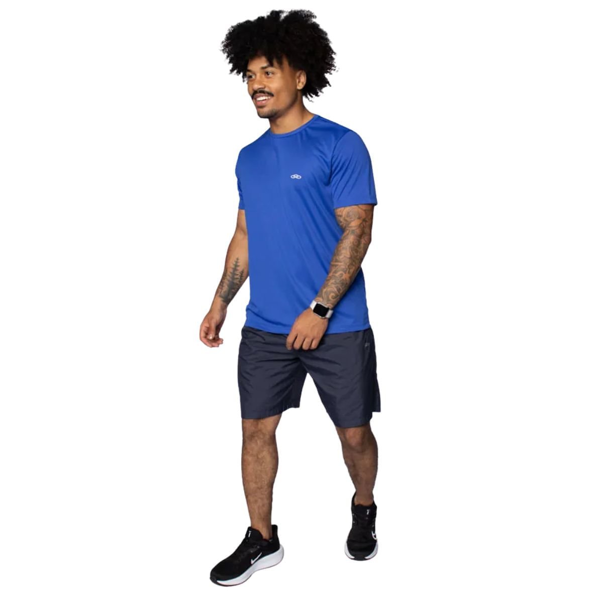 Short Masculino Longo Olympikus Essential Azul Azul Marinho 4