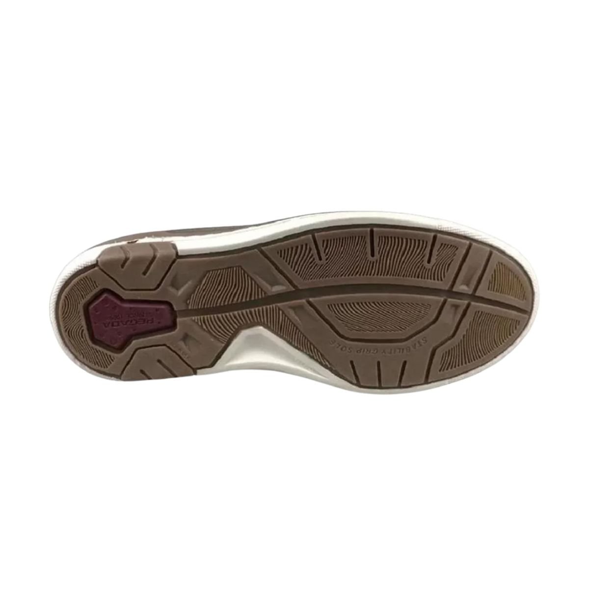 Sapatenis Masculino Slip On Em Couro Pegada Bege Bege 3