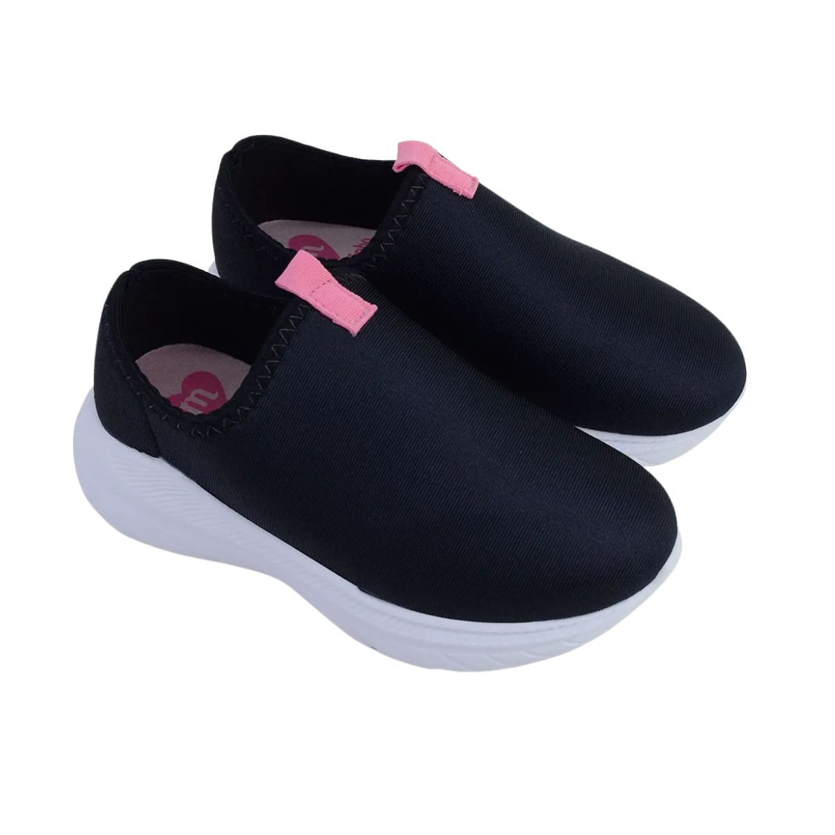 Tênis Corrida Infantil Slip On Molekinha Preto Preto 2