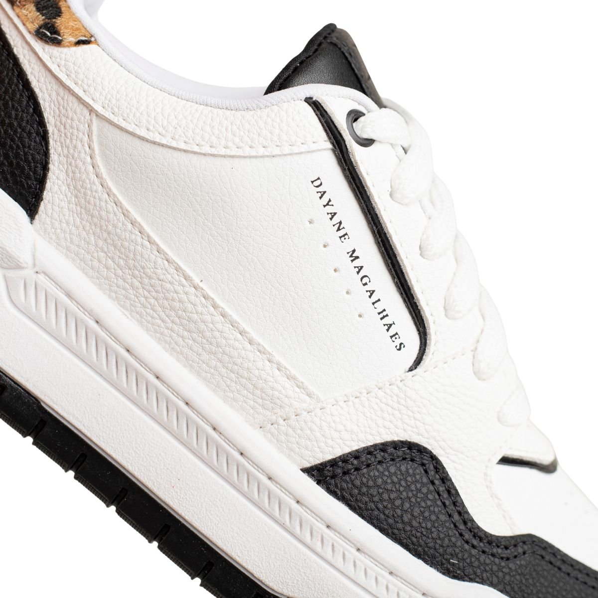 Tênis Dm Urban Icon Preto E Branco Branco/Preto/Onça 3