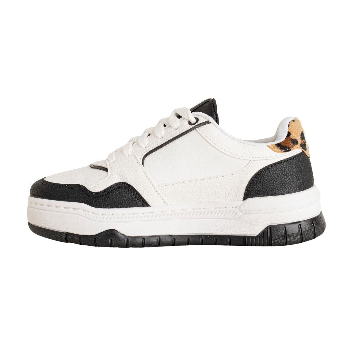 Tênis Dm Urban Icon Preto E Branco Branco/Preto/Onça 5