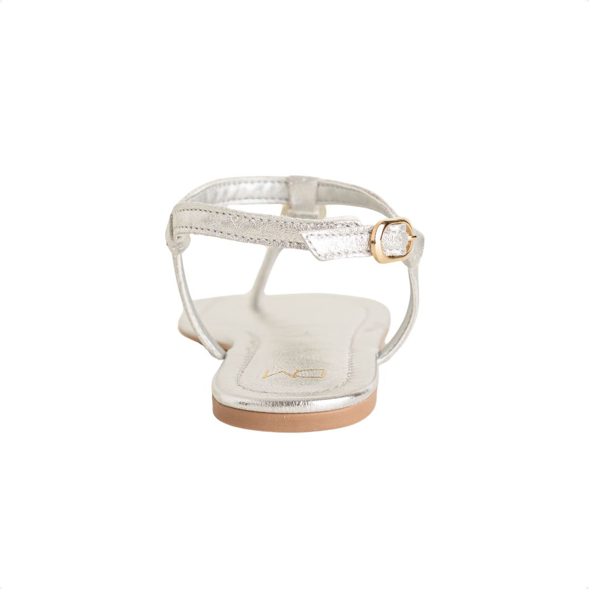 Sandália Rasteira Dm Lumi Prata Prata 4