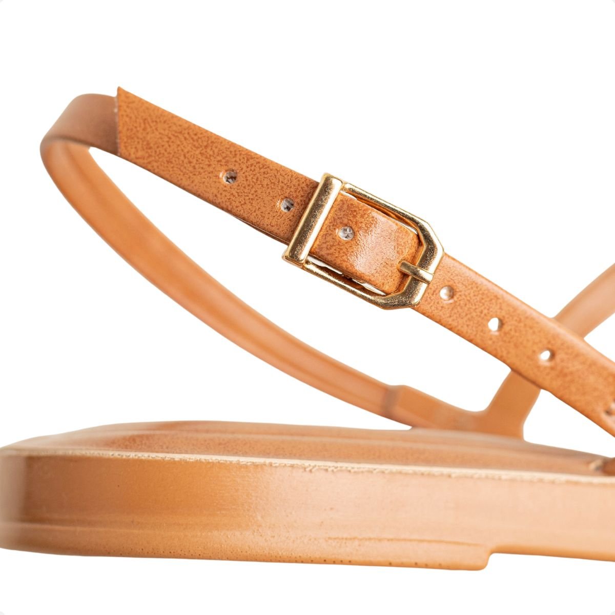 Sandália Rasteirinha Dm Minimal Chic Caramelo Marrom 7