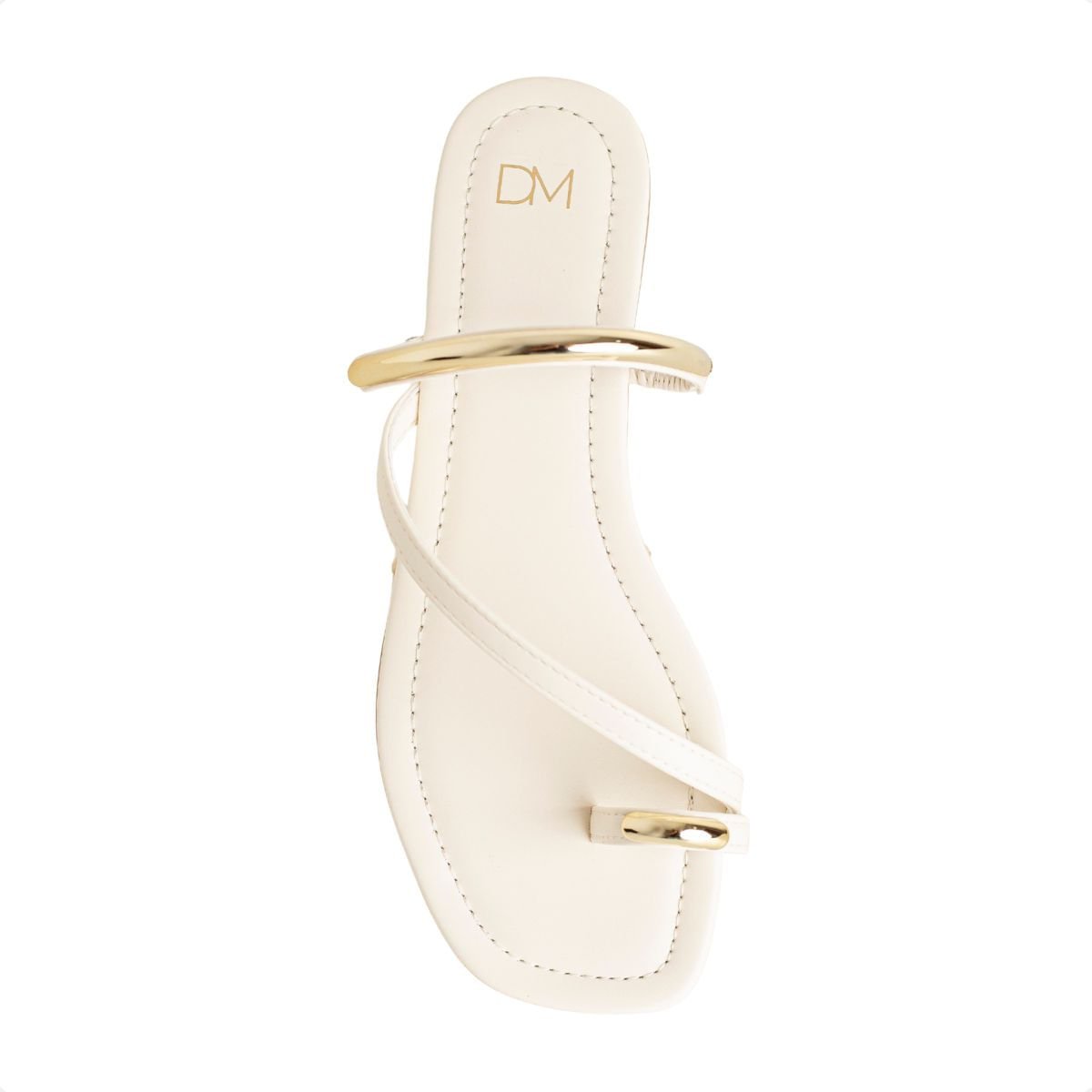 Tamanco Rasteiro Vittoria Dm Branco Marfim 6