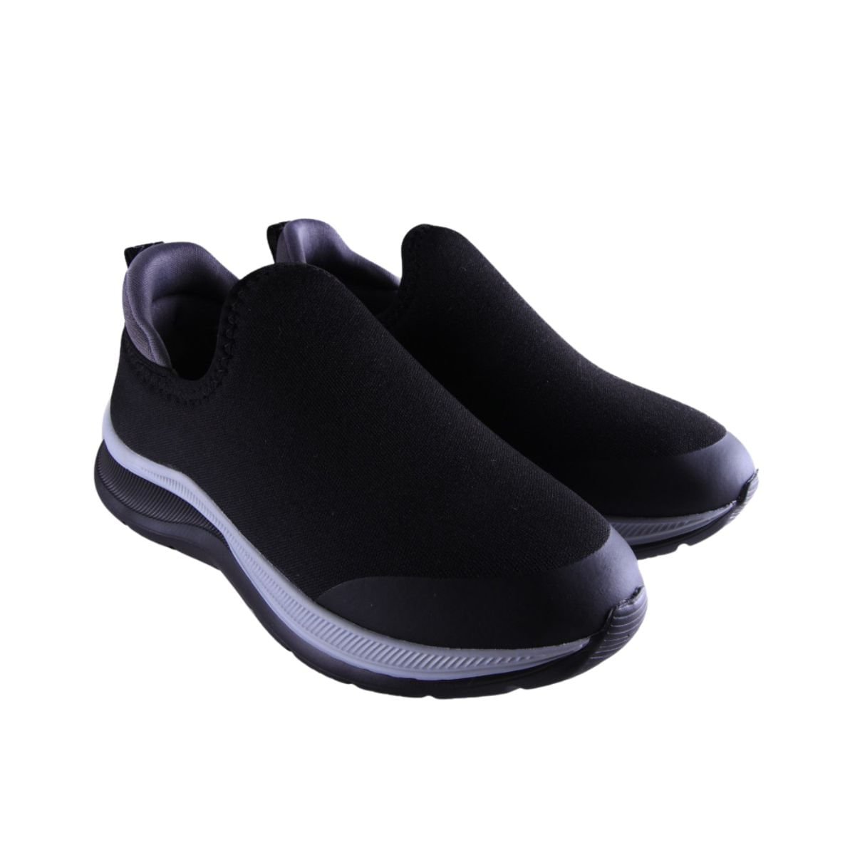 Tênis Corrida Infantil Klin Slip On Preto Preto 3