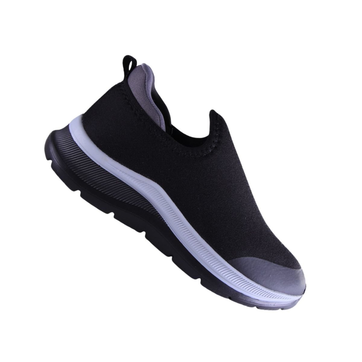 Tênis Corrida Infantil Klin Slip On Preto Preto 7