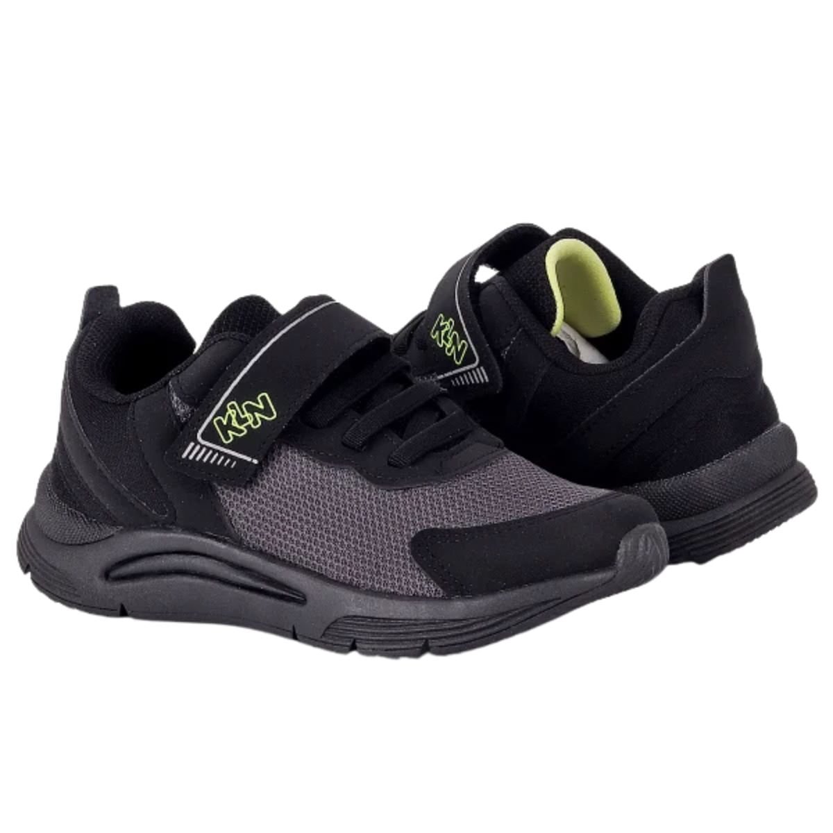 Tênis Corrida Infantil Klin New Sport Preto Preto/Grafite/Lima 4