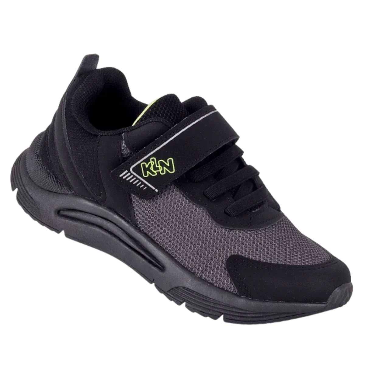 Tênis Corrida Infantil Klin New Sport Preto Preto/Grafite/Lima 6